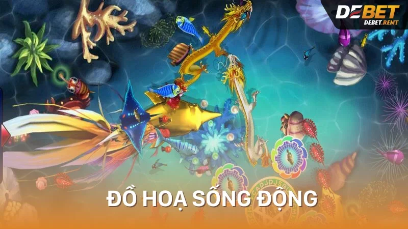 đồ hoạ game bắn cá rồng chân thực