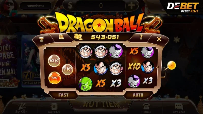 mini game debet dragon ball